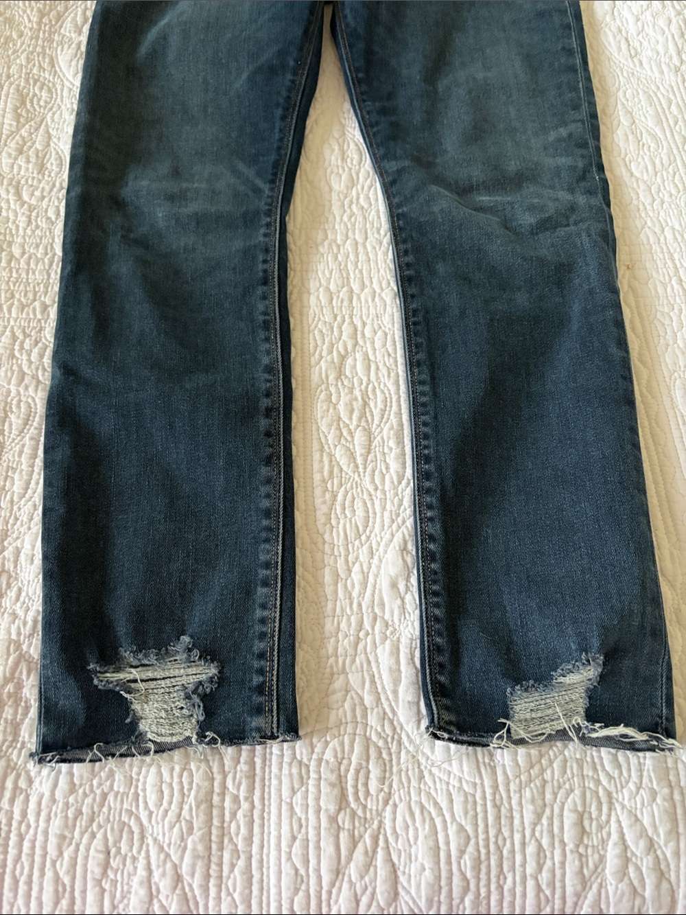 Hudson Jeans Women's Skinny Jeans in Dark Blue Denim - Picture 7 of 7